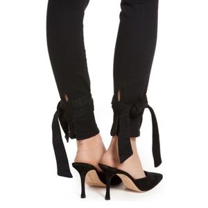 MOTHER High Waisted Tie Bow Looker - Not Guilty